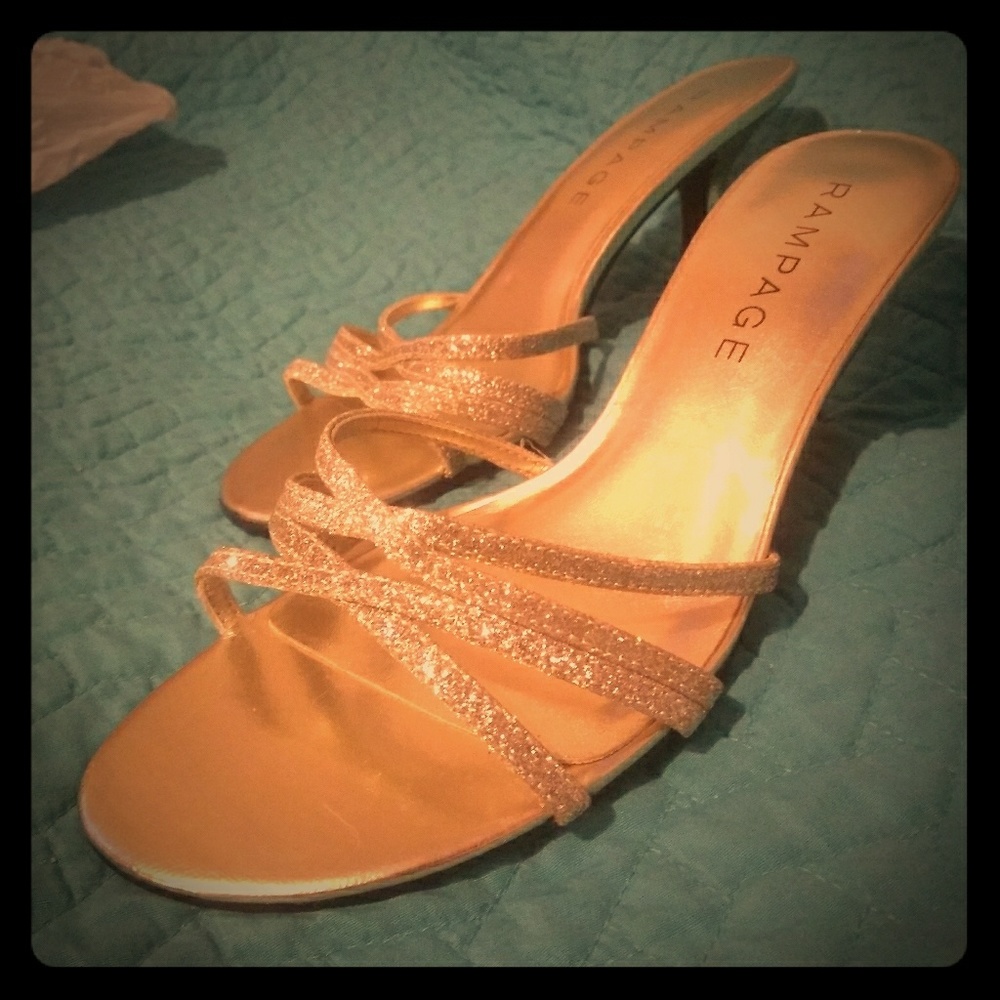 Rampage sparkly heel